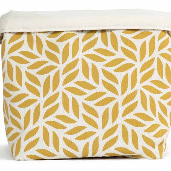 Set of 3 Cotton Canvas Planters or Storage Bins / Yellow / S M L / Fair Trade - Picture 5 of 8